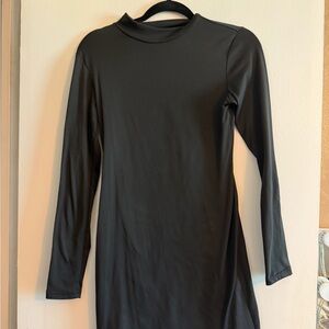 SHEIN Size Medium M Black Long Sleeve Mini Dress